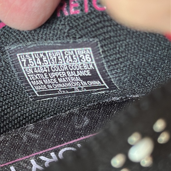 Skechers Stretch Fit Air Cooled Memory Foam Cleo Flat Black Dressy Floral Beaded - Picture 12 of 13